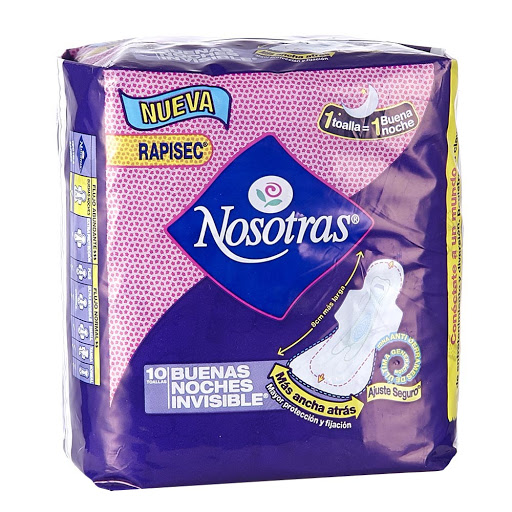 Toallas Sanitarias Nosotras Nocturna Invisible x 10 Unds Wayne - Familia