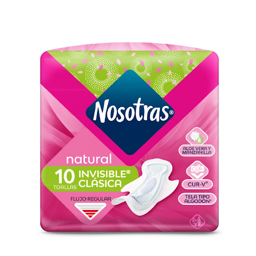 Toallas Natural-v Invisible Nosotras x 10 Unidades Wayne - Familia