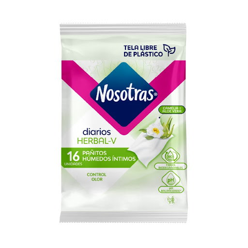 Pañitos Humedos Intimos Diarios Herbal-v x 16 Unidades Wayne - Familia