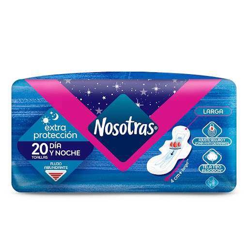Toallas Sanitarias Nosotras Extra Proteccion x 20 Unds Wayne - Familia
