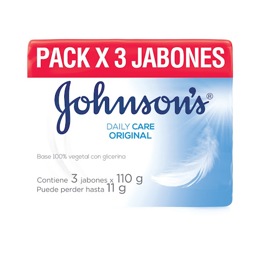 Jabon de Baño Original Johnson x 3 Unds Johnson & Johnson