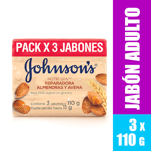 Jabon de Baño Avena Johnson x 3 Unds Johnson & Johnson