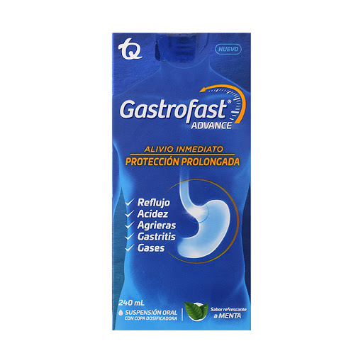 Gastrofast Advance Susp Oral x 240ML Sabor Menta Tecnofar / Front