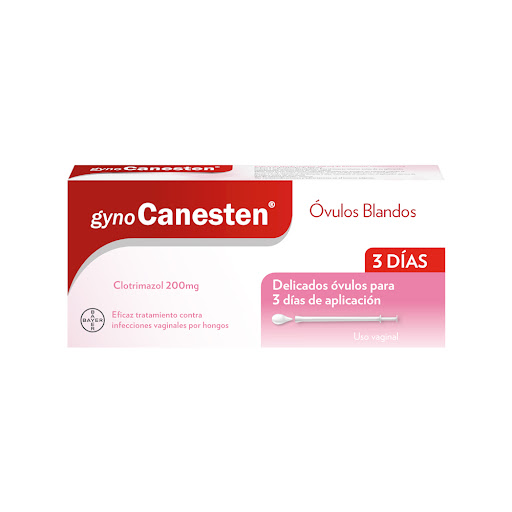 Gynocanesten 200MG x 3 Ovulos Vaginales Bayer / Front