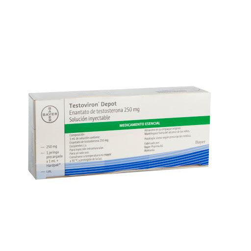 Testoviron Depot 250MG Solucion Inyectable Bayer / Front