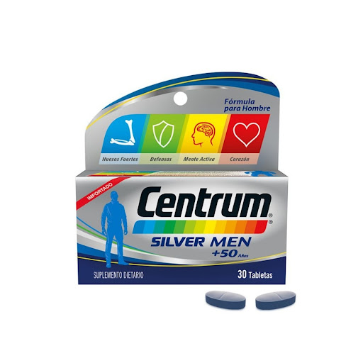 Centrum Silver Men +50 x 30 Tabletas Pfizer / Front