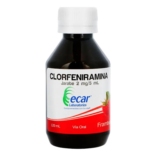 Clorfeniramina 2MG/5ML Jarabe x 120ML Ecar