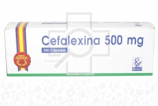 Cefalexina 500MG Blister x 10 Capsulas Recipe / Front