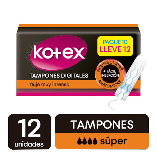 Kotex Tampones Digitales Super x 12 Unidades Dimassi