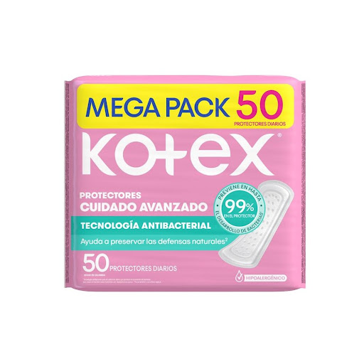Kotex Protectores Diarios Antibacterial x 50 Unid