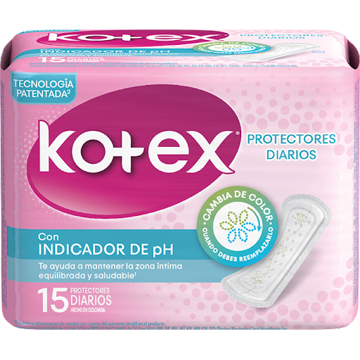 Kotex Protectores Diarios Ph Indicador Cambio x 15 Unds Dimassi