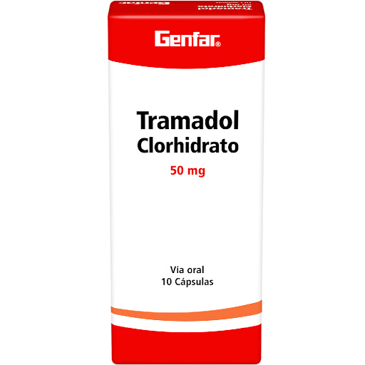 Tramadol Clorhidrato 50MG x 10 Cap Genfar / Front