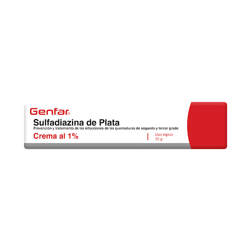 Sulfadiazina de Plata 1% Crema Topica x 15G Genfar/ccm