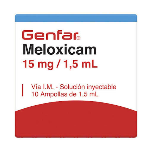 Meloxicam 15MG/1.5ML Ampolla I.m Genfar