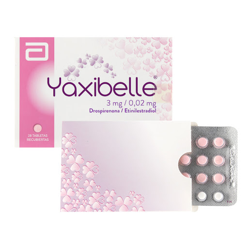Yaxibelle 3MG/0.02MG x 28 Tabletas Recubiertas Abbott / Fronte