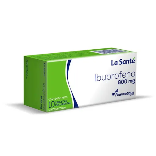 Ibuprofeno 800MG x 10 Tabletas Blister
