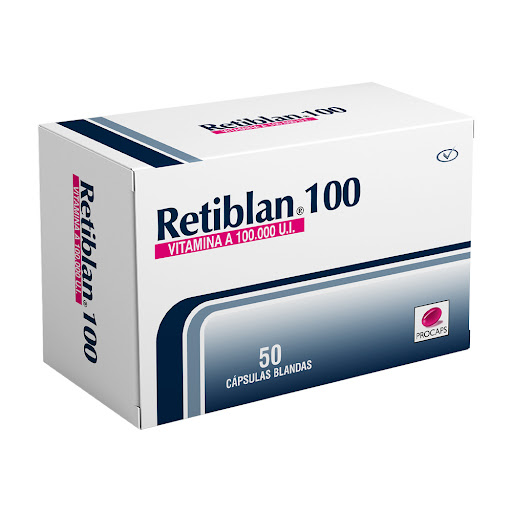 Retiblan 100.000 UI Blister x 10 Capsulas Blandas Procaps / Fronte