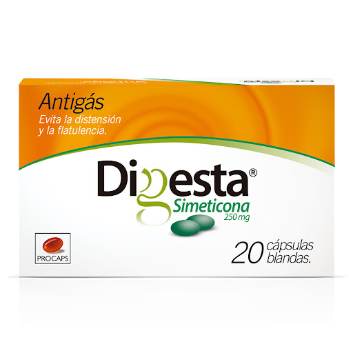 Digesta 250MG Blister x 10 Capsulas Procaps / Fronte