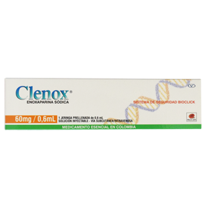 Clenox 60MG/0.6ML Jeringa Prellenada I.v x 1 Procaps