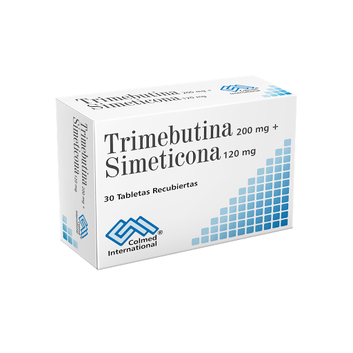 Trimebutina Simeticona 200MG/120MG x 30 Tabl Rec Colmed Inter / Front