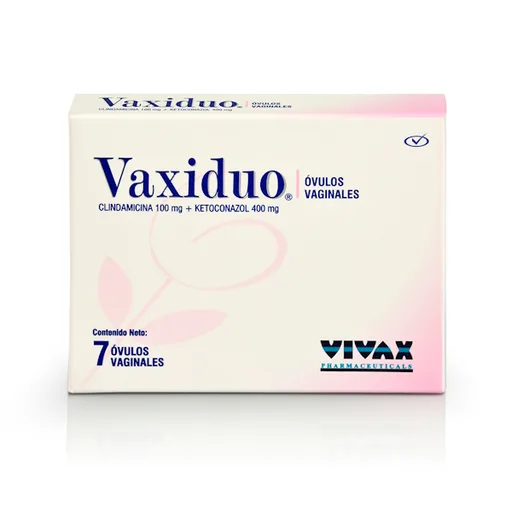 Vaxiduo 100MG/400MG x 7 Ovulos Vaginales Vivax-calox