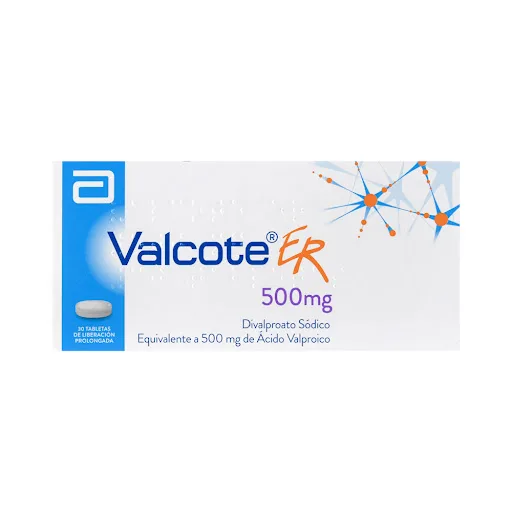 Valcote Er 500MG x 30 Tabletas L P Abbott Fronte