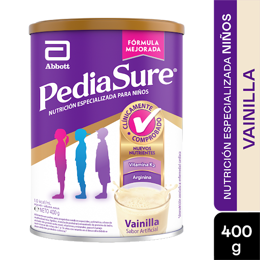 Pediasure Vainilla Polvo x 400GR Abbott / Fronte