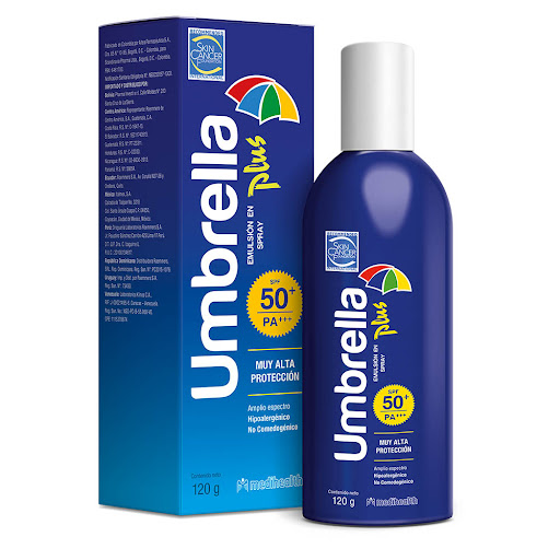 Umbrella Plus Protector Solar 50Spf Emulsion Spray x 120ML Megalabs