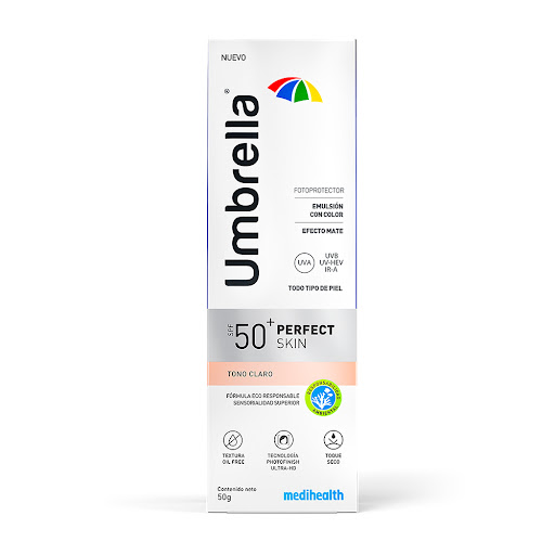 Umbrella Fotoprotector Solar Spf50 Tono Claro Crema x 50G
