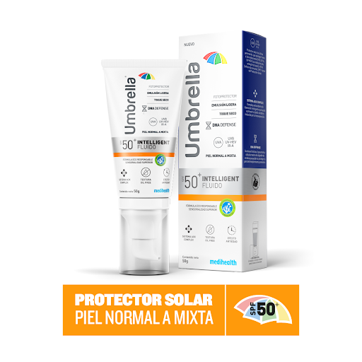 Umbrella Fotoprotector 50Spf Intelligent Fluido x 50G Megalabs