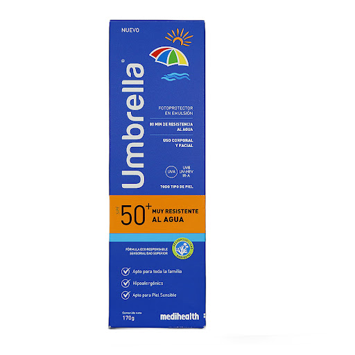 Umbrella Protector Solar Spf50 Muy Resistente al Agua x 170G