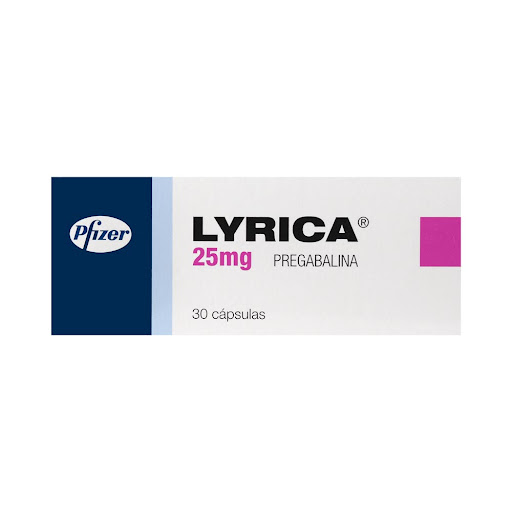 Lyrica 25MG x 30 Capsulas Pfizer / Front