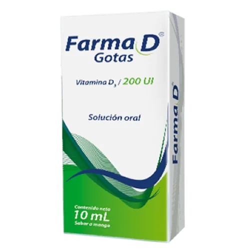 Farma D Gotas Vitamina D3 200UI Sol Oral