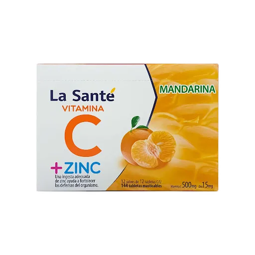 Vitamina C Zinc 500MG 15MG Sobre x 12 Tab Mast la Sante