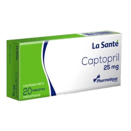 Captopril 25 MG x 20 Tab la Sante