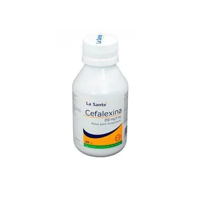 Cefalexina 250MG 5ML Polvo Susp Oral x 60ML la Sante Front