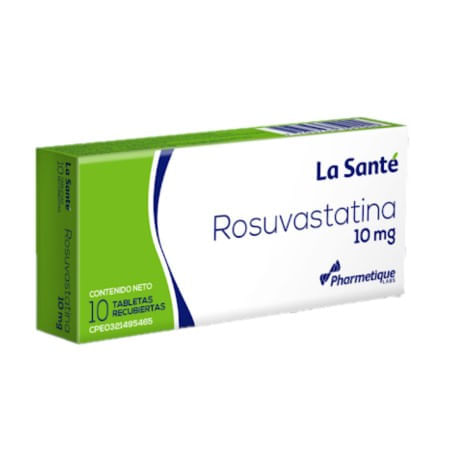 Rosuvastatina 10 MG x 10 Tab la Sante