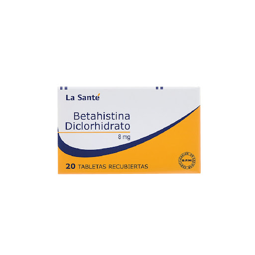 Betahistina Diclorhidrato 8MG Blister x 10 Tab Rec la Sante / Front