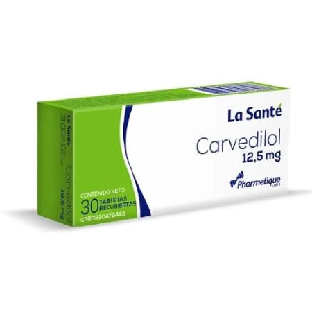 Carvedilol 125MG x 30 Tabletas la Sante