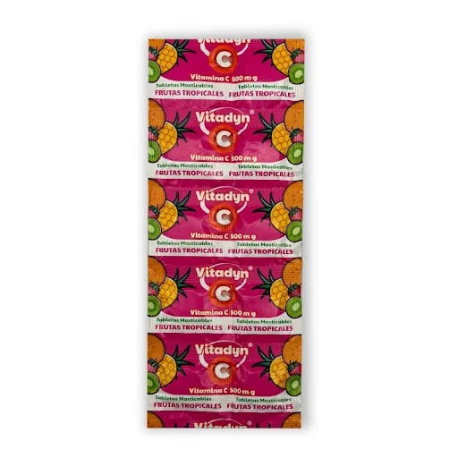 Vitamina C x 10 Tabletas Masticables x 5
