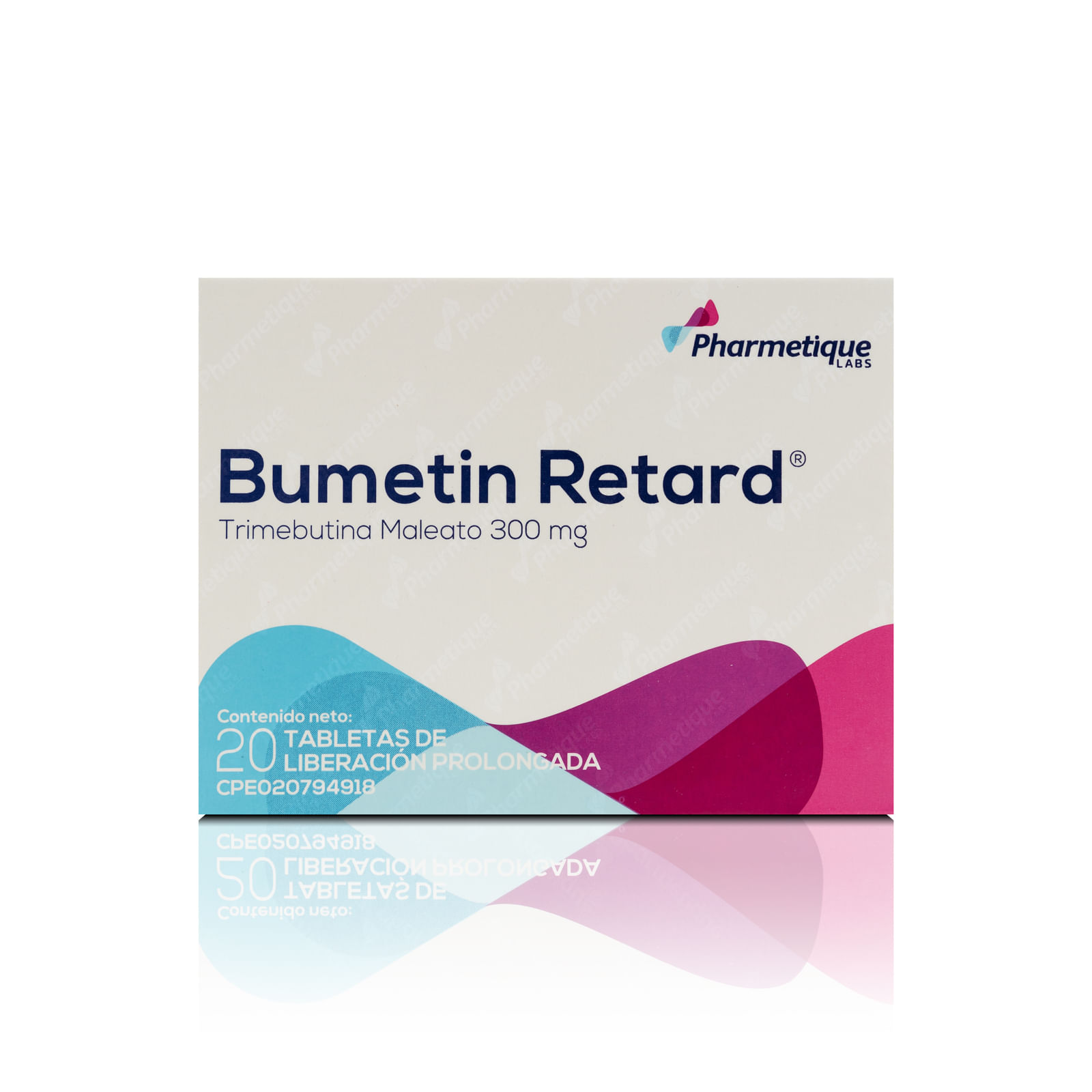 Bumetin Retard x 20 Tab Trimbutina Maleato 300MG Pharmetique