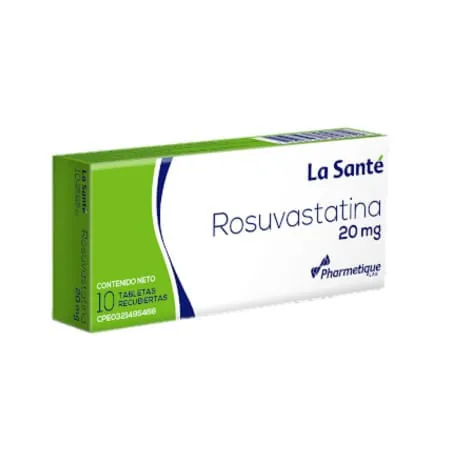 Rosuvastatina 20 MG x 10 Tab la Sante