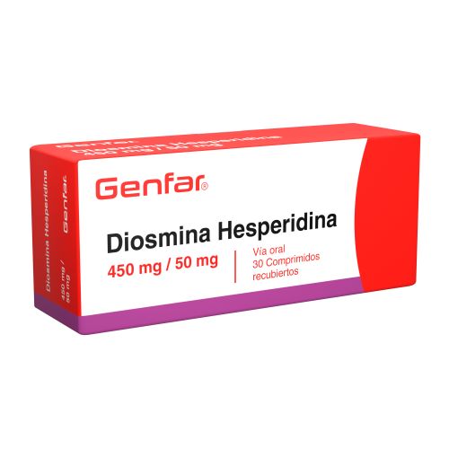 Diosmina Hesperidina 450/50MG Genfar x 3