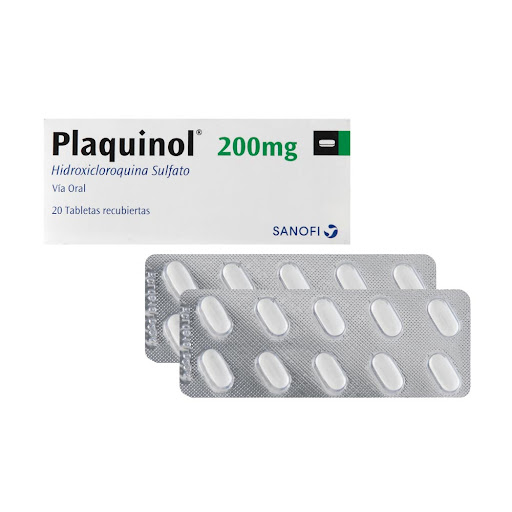 Plaquinol 200MG x 20 Tabletas Recubiertas Sanofi / Front