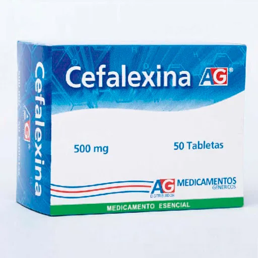 Cefalexina 500MG Blister x 10 Tabletas Ag Medicamentos Genericos
