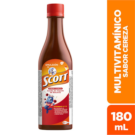 Emulsion de Scott Sabor Cereza x 180ML Gsk / Fronte