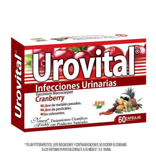 Urovital x 60 Capsulas Natural Freshly / Front