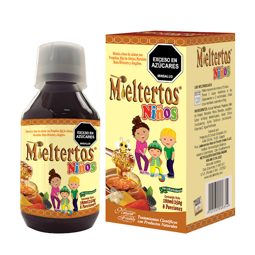 Mieltertos Jarabe Niños x 180ML Natural Freshly / Front