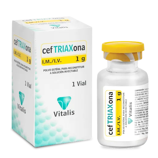 Ceftriaxona 1G Polvo Liofilizado I V I M Vitalis