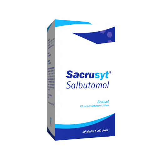 Sacrusyt Aerosol 100MCG Inhalador x 200 Dosis Bcn Medical / Front
